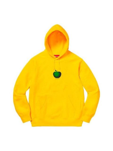 Supreme SS19 Apple Hooded Sweatshirt Yellow SUP-SS19-061