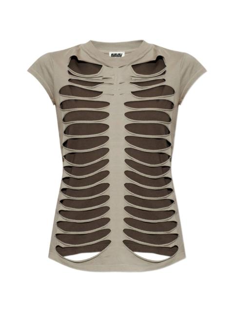 AVAVAV slit-detail T-shirt