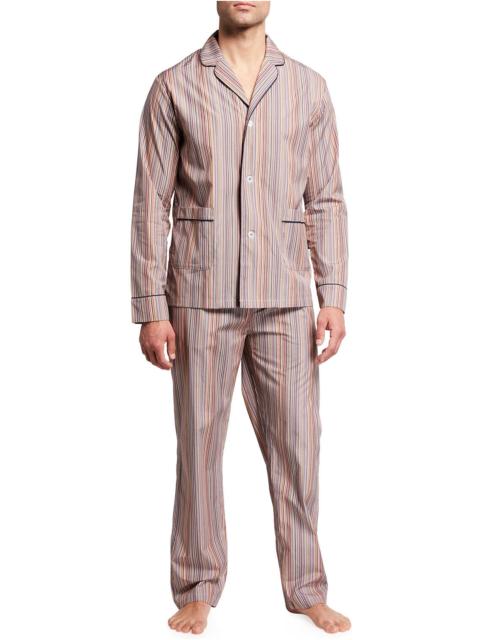 Paul Smith Men & apos;s Multi-Stripe Long-Sleeve Pajama Set