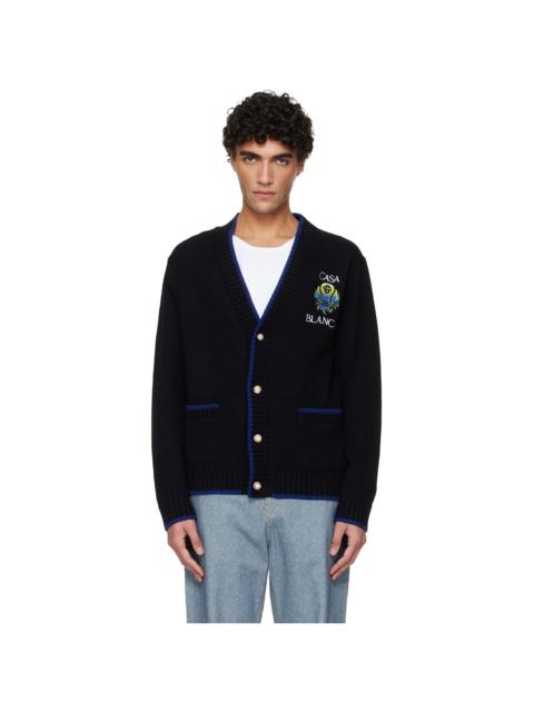 CASABLANCA Black Flaming Tennis Ball Cardigan