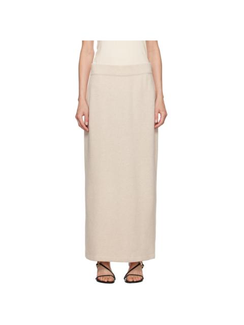 LE17SEPTEMBRE Beige Wool Maxi Skirt
