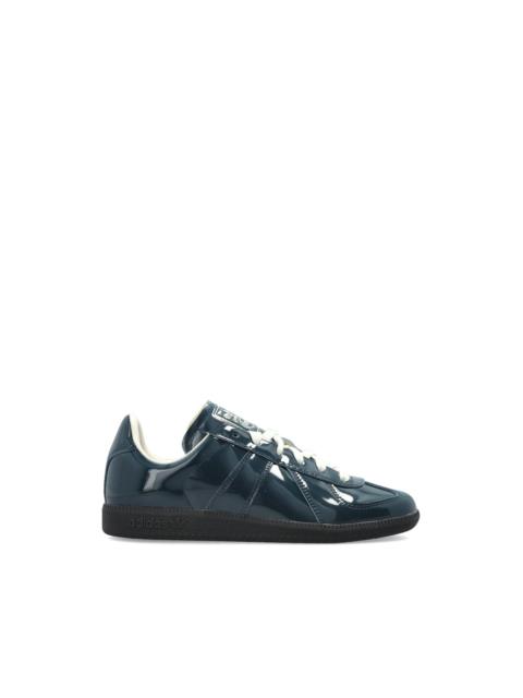 adidas lace-up leather sneakers