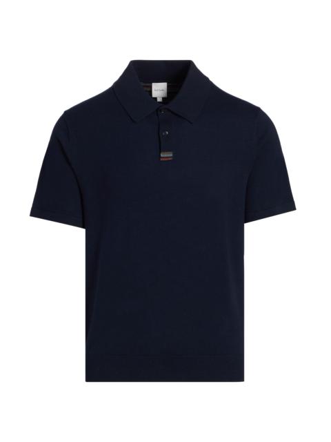Paul Smith Men's Knit Cotton Polo Shirt - Very Dark Navy