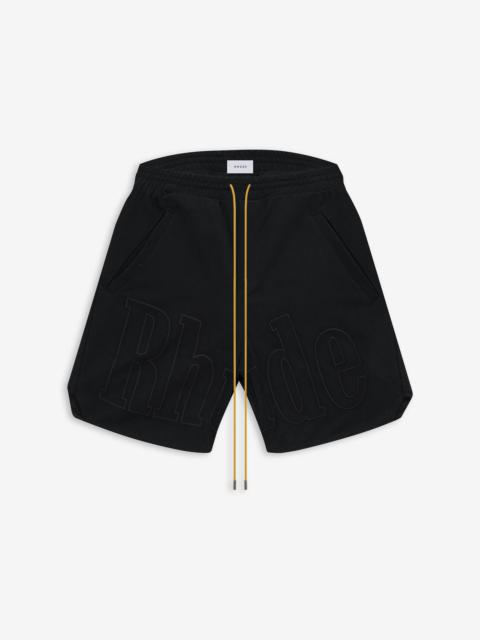 EMBROIDERED TWILL LOGO SHORT