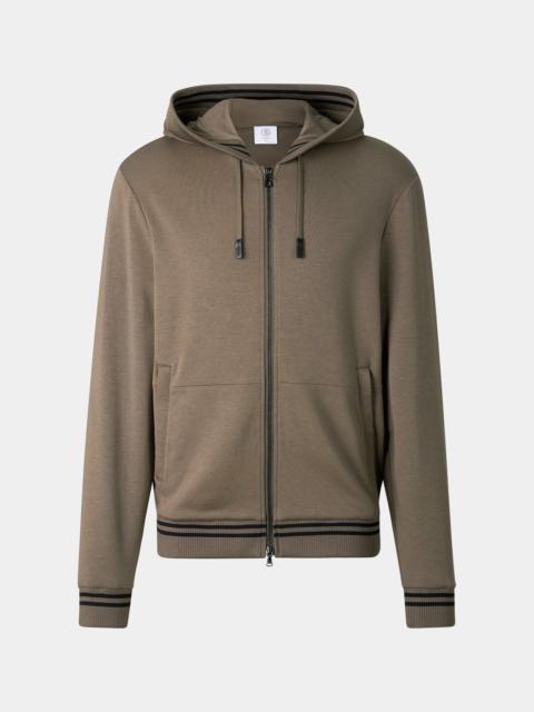 BOGNER Forest Hoodie Jersey Jacket in Taupe