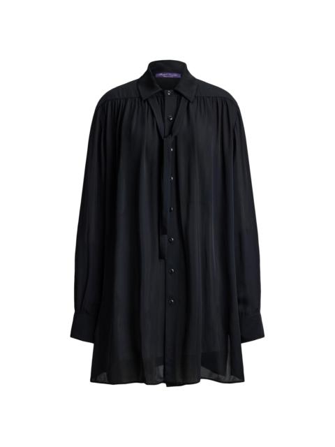 Ralph Lauren Women's Karmen Satin Shirt - Black