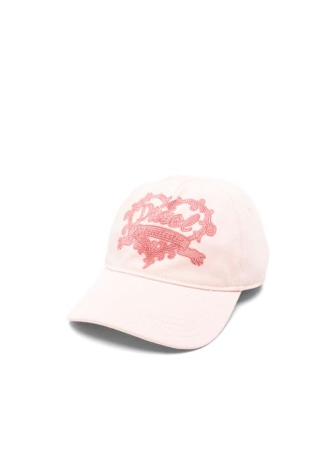 Diesel C-Rit crystal-embellished baseball cap