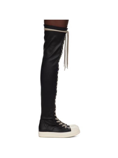 Rick Owens SSENSE Exclusive Black KEMBRA PFAHLER Edition Stocking Boots