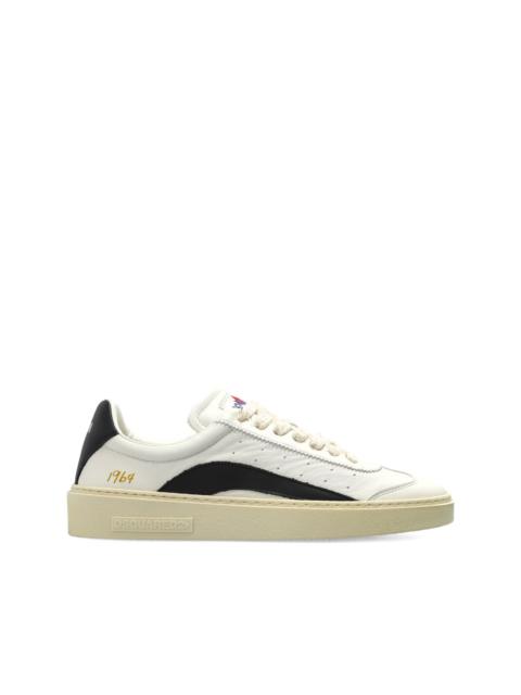 DSQUARED2 Rider perforated striped leather sneakers