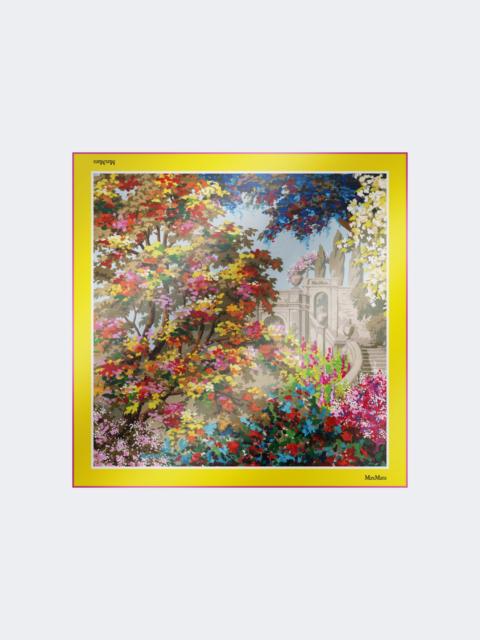 Max Mara Printed silk foulard - PALE YELLOW