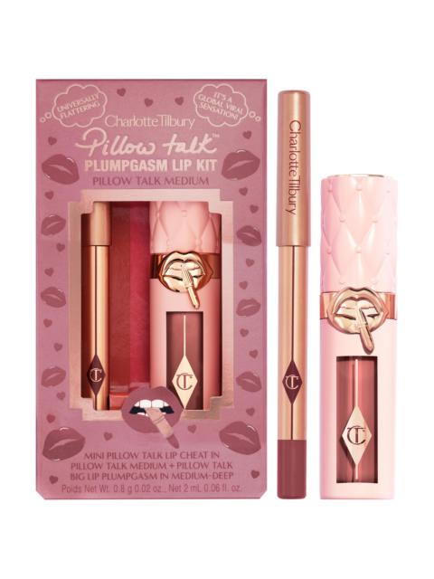 Charlotte Tilbury Mini Pillow Talk Plumpgasm Lip Liner and Lip Gloss Set