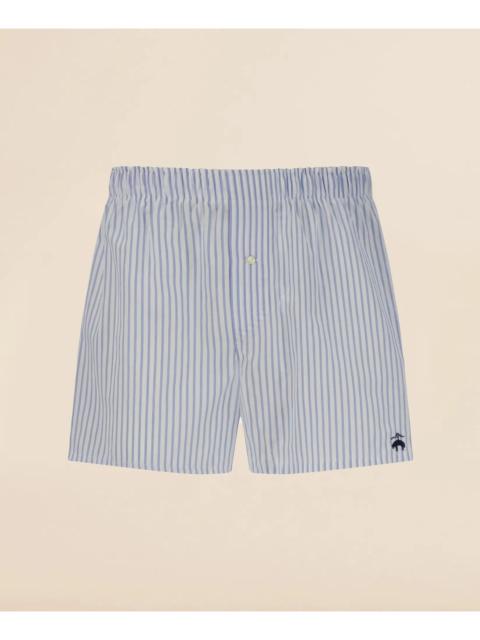 Brooks Brothers Slim Fit Cotton Broadcloth Striped Boxers