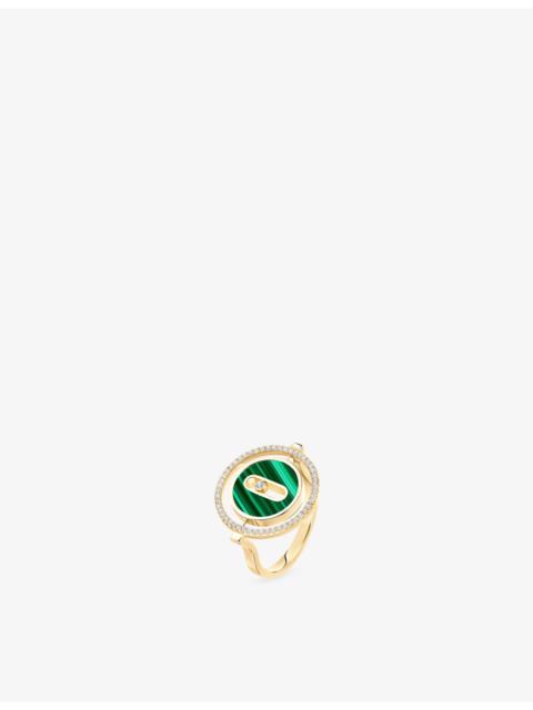 MESSIKA Lucky Move Malachite, 18ct Gold And 0.18ct Diamond Ring
