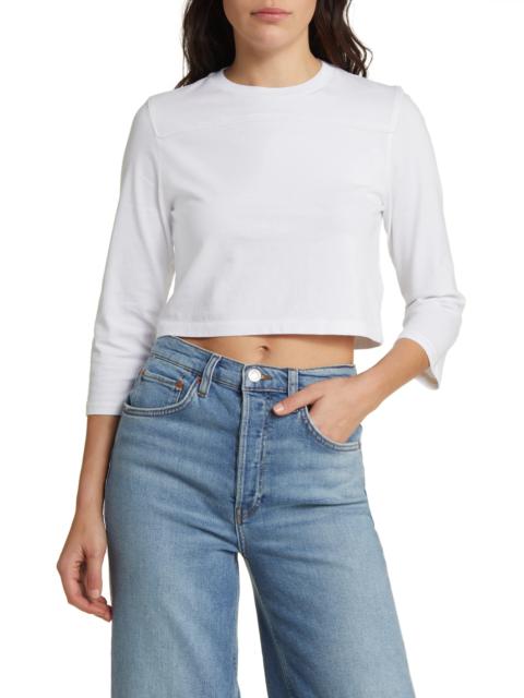 Varsity Organic Cotton Blend Crop Top