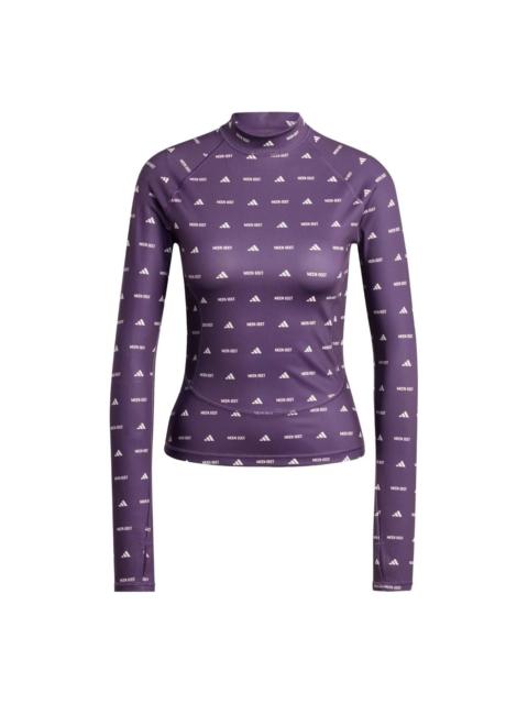 adidas (WMNS) adidas x Moon Boot Logo Long-Sleeved T-Shirt 'Morado' JM1104