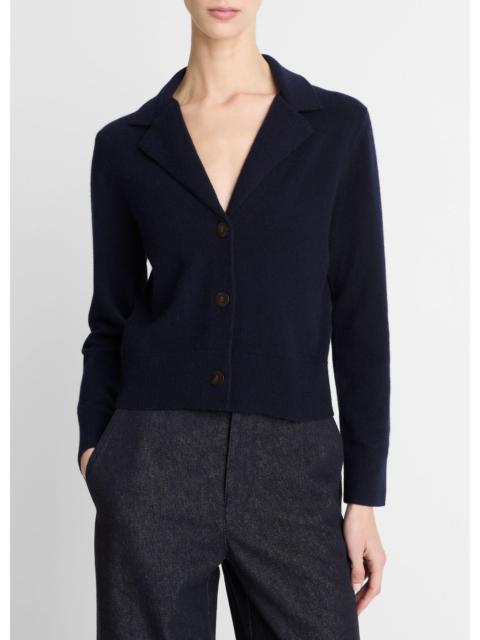 Vince Wool & Cashmere-Blend Lapel Cardigan