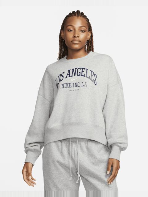 Women's Nike Sportswear Phoenix Fleece Over-Oversized Crew-Neck Graphic Sweatshirt