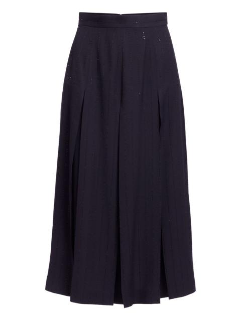 ELIE SAAB pinstriped crepe skirt