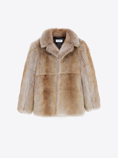SAINT LAURENT coat in shearling