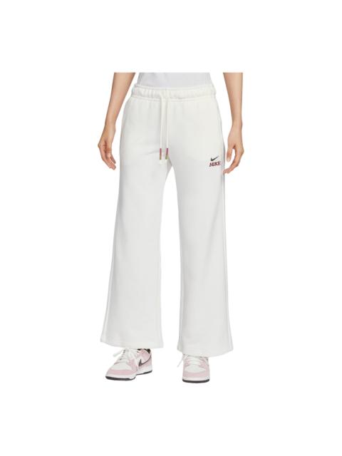 Nike (WMNS) Nike Fleece Pant Wide Asia Sizing 'Light Sail' IQ3829-133
