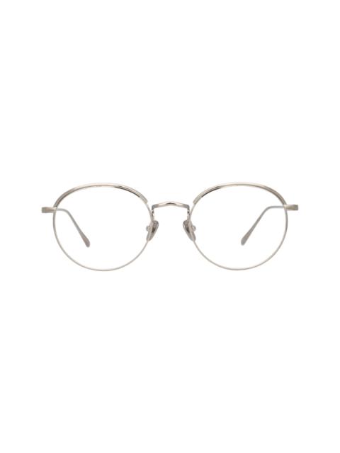 THE MARLON | OVAL OPTICAL FRAME IN WHITE GOLD (C6)