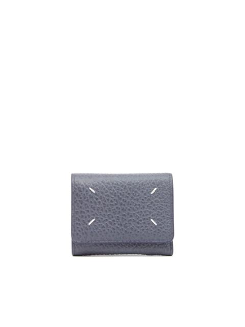 four-stitch logo folded wallet