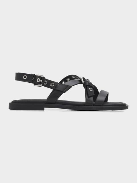 rag & bone Harlow Leather Strappy Flat Sandals