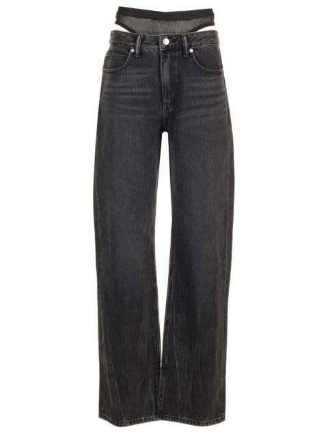 Alexander Wang Straight Leg Jeans Grey
