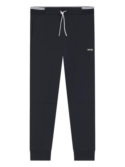 BOSS drawstring-waist cuffed trousers
