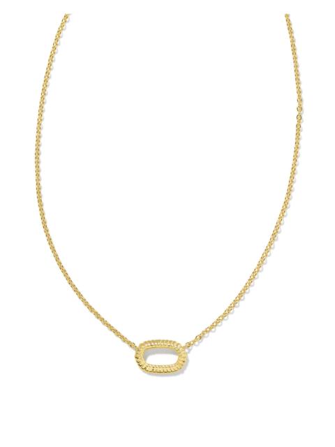 KENDRA SCOTT Elisa Gold Ridge Short Pendant Necklace