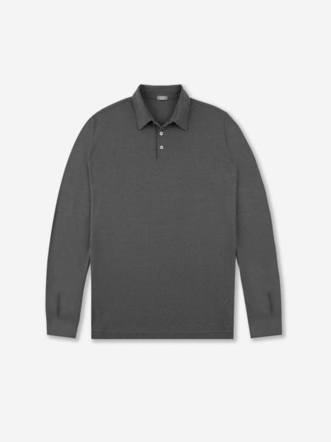 SLOWEAR Slim-fit organic IceCotton polo shirt