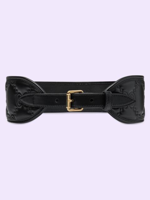 GUCCI GG Matelassé wide belt
