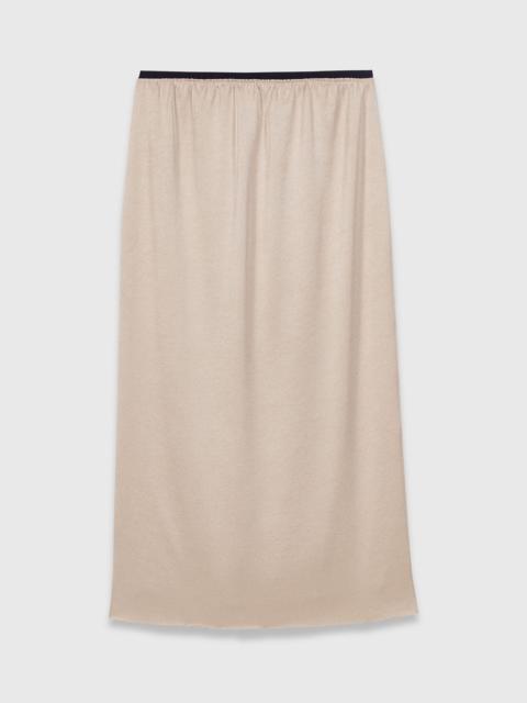 maje Satin pencil skirt
