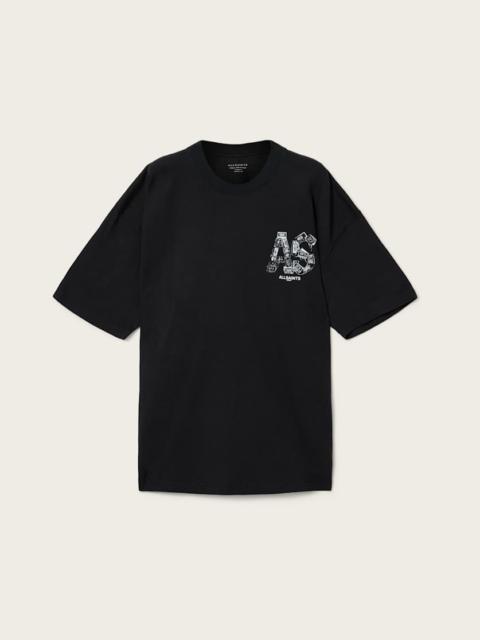 ALLSAINTS MIXTAPE OVERSIZED GRAPHIC T-SHIRT