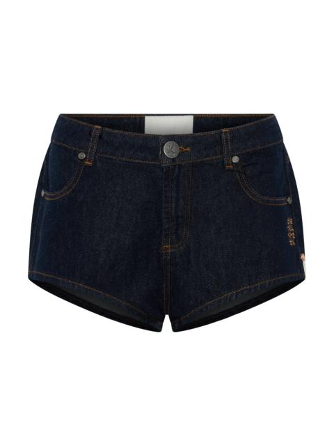 ONE TEASPOON Nomad Low Waist Micro Denim Mini Shorts - Raw Indigo