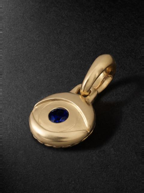 DAVID YURMAN Evil Eye 18-Karat Gold Sapphire Pendant