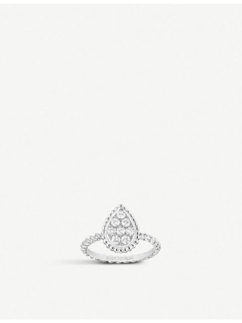 Boucheron Serpent Bohème 18ct white-gold and 0.32ct brilliant-cut diamond ring