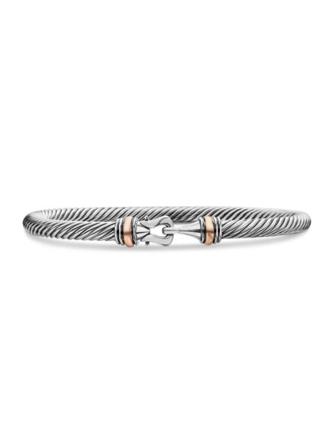 DAVID YURMAN Women's Buckle Classic Cable Bracelet in Sterling Silver - Silver