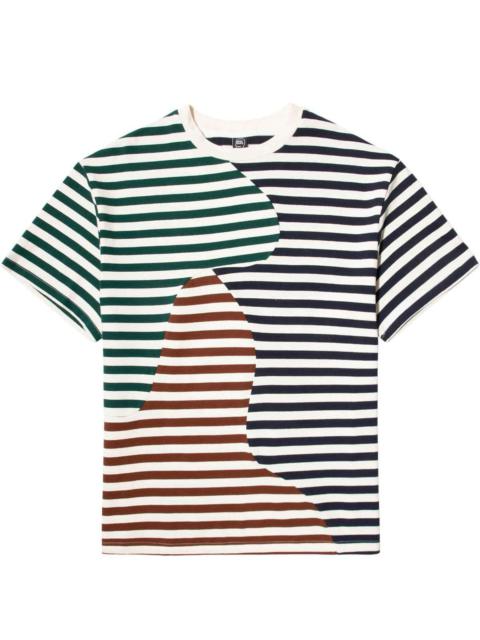 BRAIN DEAD ORGANIC PANELED STRIPE SHIRT