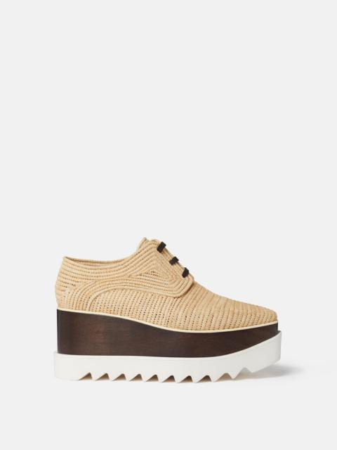 Stella McCartney Elyse Raffia Platform Shoes