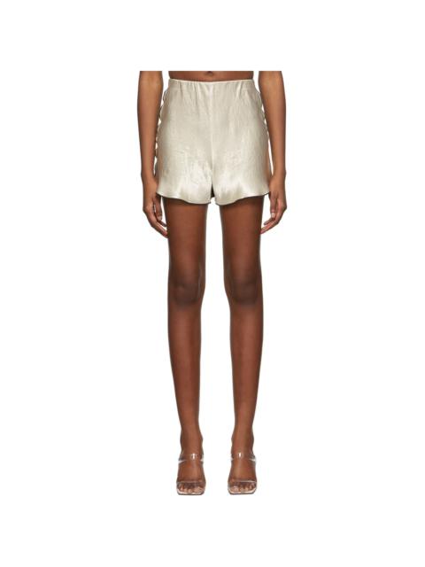 Yuzefi Black & Beige Curly Shorts