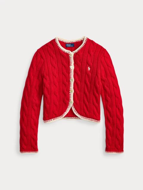 Polo Ralph Lauren Cable-Knit Cropped Cardigan