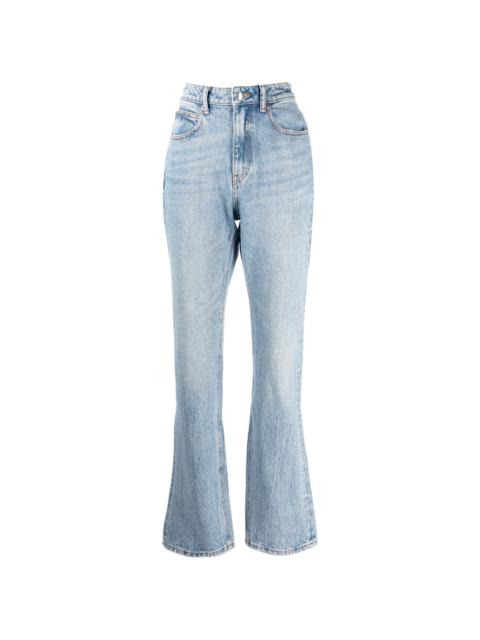 Fly high-rise slim-fit jeans