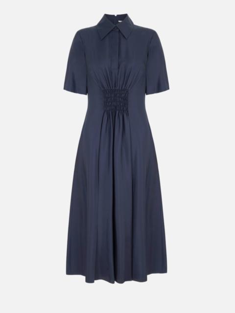 EMILIA WICKSTEAD Khloe Dress in Navy Silk Twill