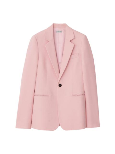 Burberry Single-Breasted Tailored Blazer Blazer And Suits
