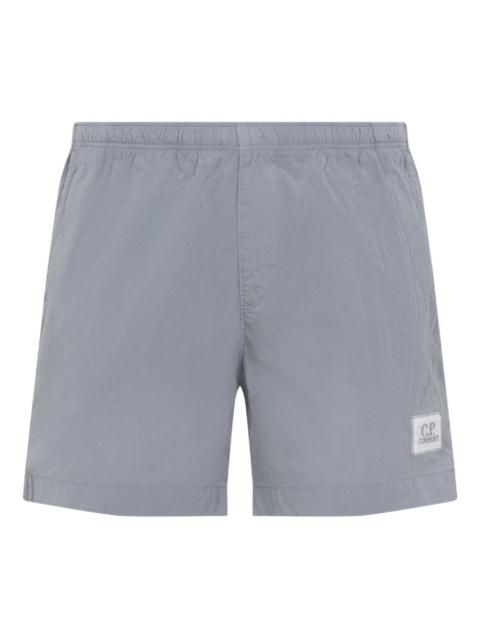C.P. Company logo-patch swim shorts