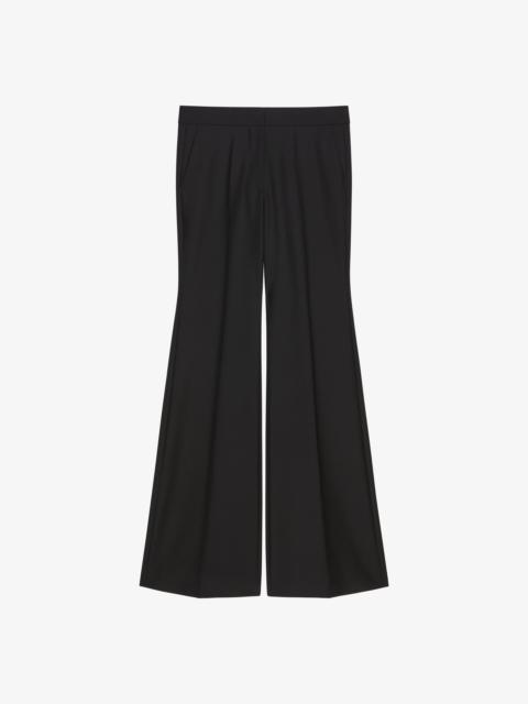 Givenchy FLARE TAILORED PANTS IN WOOL AND MOHAIR