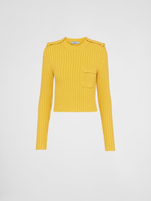 Prada Wool and cashmere crew-neck sweater