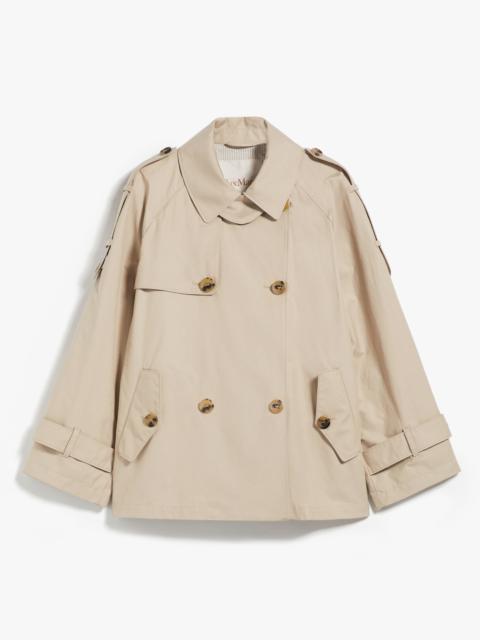 Max Mara DTRENCH Double-breasted trench coat in water-resistant cotton twill