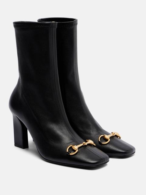 GUCCI Signora Horsebit leather pumps